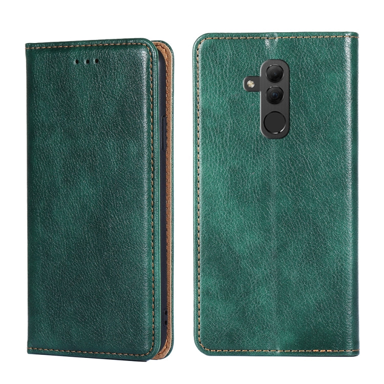 For Huawei Mate 20 lite PU + TPU Gloss Oil Solid Color Magnetic Horizontal Flip Leather Case with Holder & Card Slot & Wallet