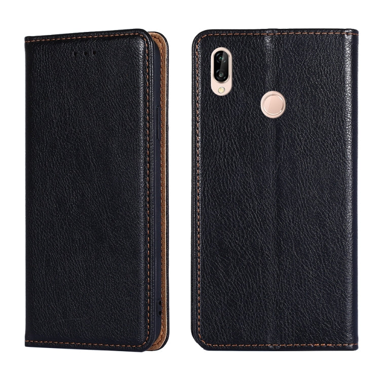 For Huawei P20 lite / Nova 3e PU + TPU Gloss Oil Solid Color Magnetic Horizontal Flip Leather Case with Holder & Card Slot & Wallet