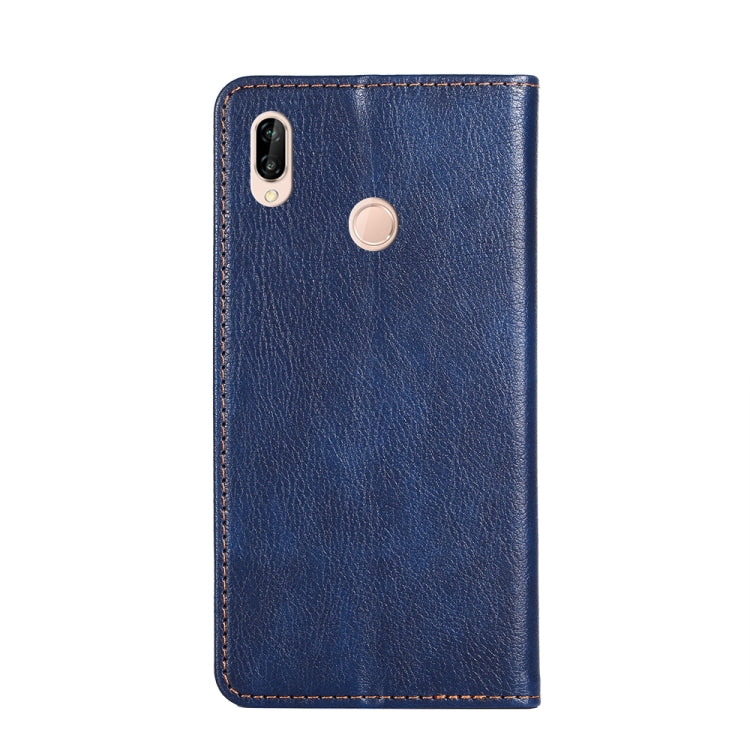 For Huawei P20 lite / Nova 3e PU + TPU Gloss Oil Solid Color Magnetic Horizontal Flip Leather Case with Holder & Card Slot & Wallet