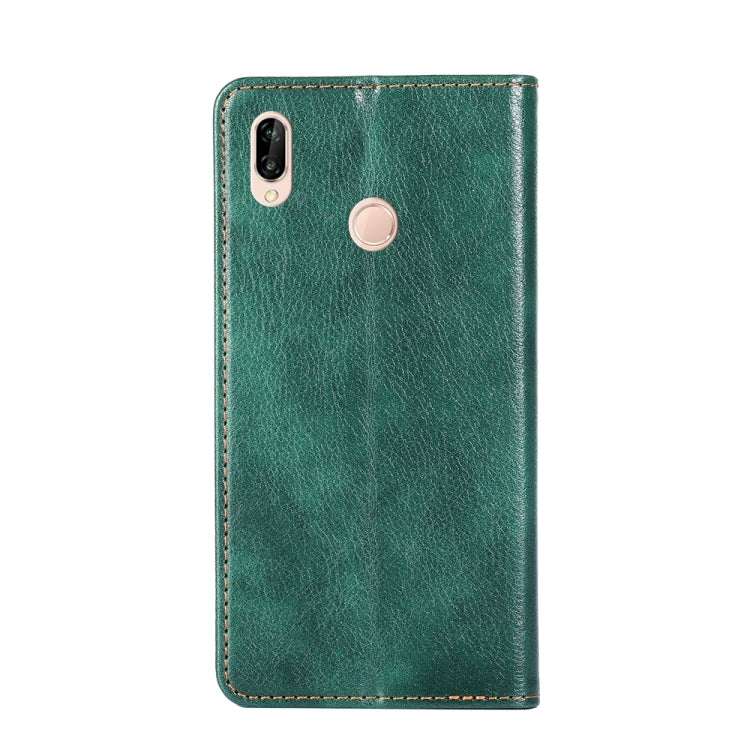 For Huawei P20 lite / Nova 3e PU + TPU Gloss Oil Solid Color Magnetic Horizontal Flip Leather Case with Holder & Card Slot & Wallet