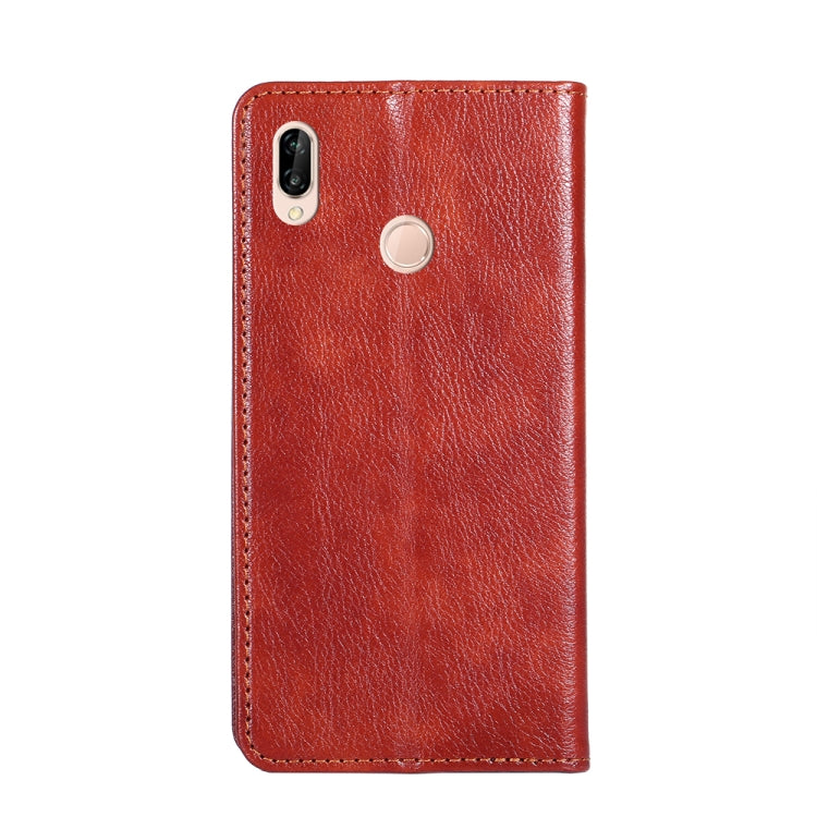 For Huawei P20 lite / Nova 3e PU + TPU Gloss Oil Solid Color Magnetic Horizontal Flip Leather Case with Holder & Card Slot & Wallet