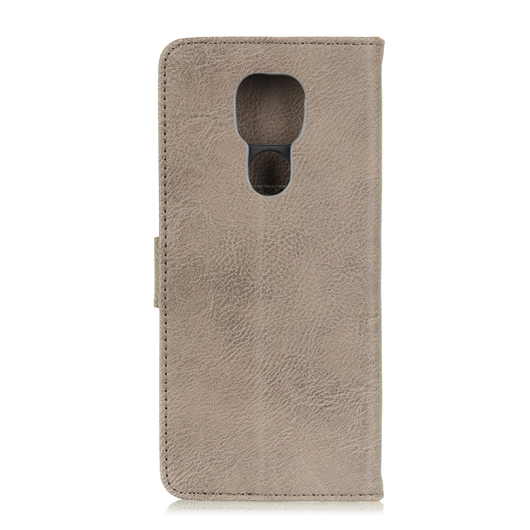 For Motorola Moto G Play 2021 KHAZNEH Cowhide Texture Horizontal Flip Leather Case with Holder & Card Slots & Wallet