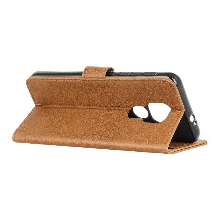 For Motorola Moto G Play 2021 KHAZNEH Cowhide Texture Horizontal Flip Leather Case with Holder & Card Slots & Wallet
