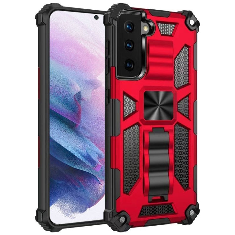 For Samsung Galaxy S21+ 5G Shockproof TPU + PC Magnetic Protective Case with Holder