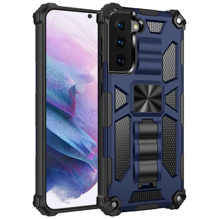 For Samsung Galaxy S21+ 5G Shockproof TPU + PC Magnetic Protective Case with Holder