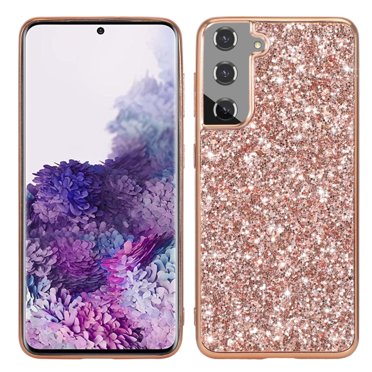 For Samsung Galaxy S21 5G Glitter Powder Shockproof TPU Protective Case