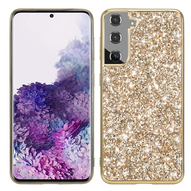 For Samsung Galaxy S21 5G Glitter Powder Shockproof TPU Protective Case