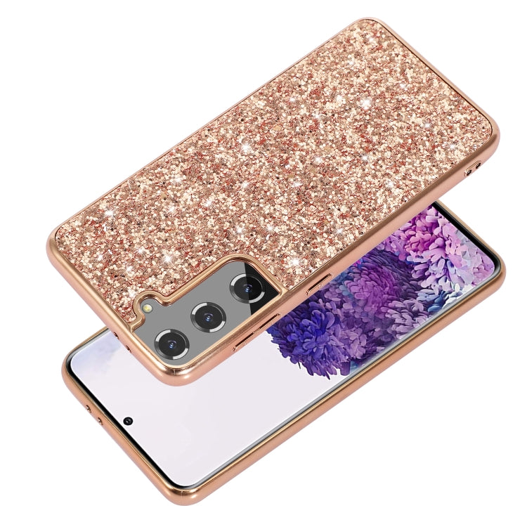 For Samsung Galaxy S21 5G Glitter Powder Shockproof TPU Protective Case