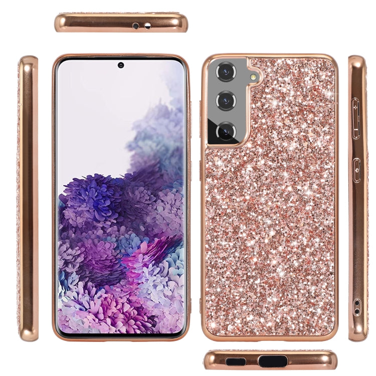 For Samsung Galaxy S21 Plus 5G Glitter Powder Shockproof TPU Protective Case