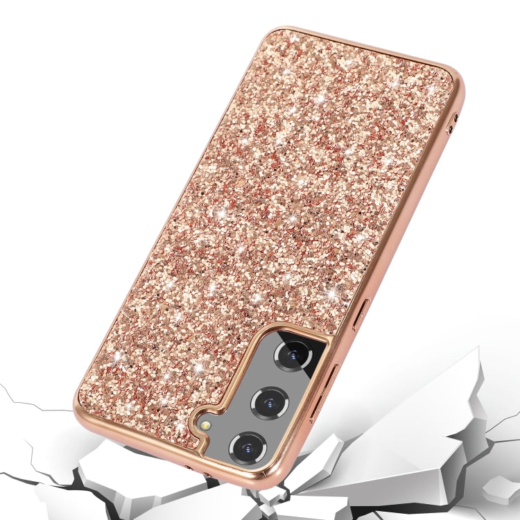 For Samsung Galaxy S21 Plus 5G Glitter Powder Shockproof TPU Protective Case