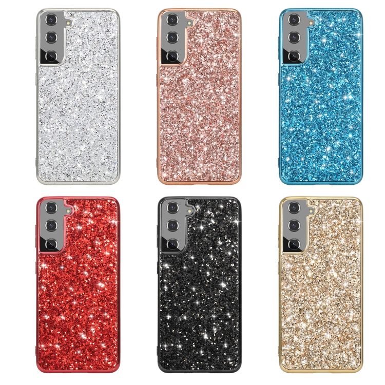For Samsung Galaxy S21 Plus 5G Glitter Powder Shockproof TPU Protective Case