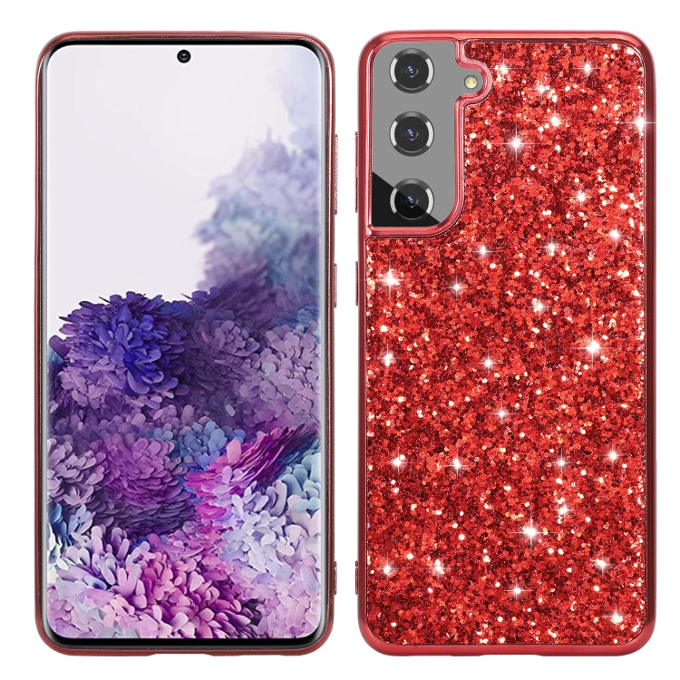 For Samsung Galaxy S21 Plus 5G Glitter Powder Shockproof TPU Protective Case