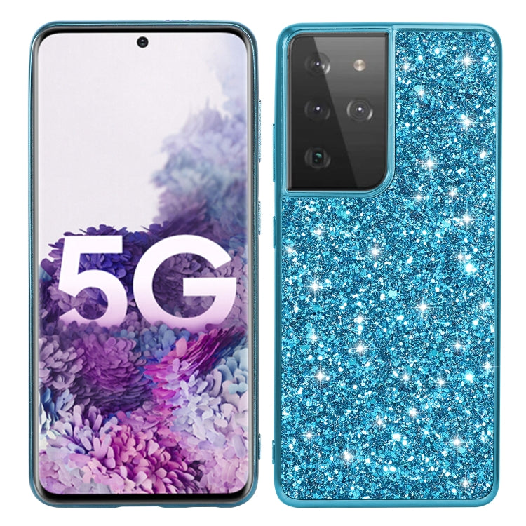 For Samsung Galaxy S21 Ultra 5G Glitter Powder Shockproof TPU Protective Case