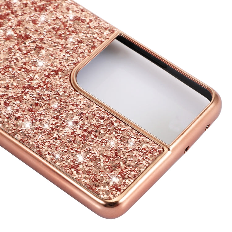 For Samsung Galaxy S21 Ultra 5G Glitter Powder Shockproof TPU Protective Case