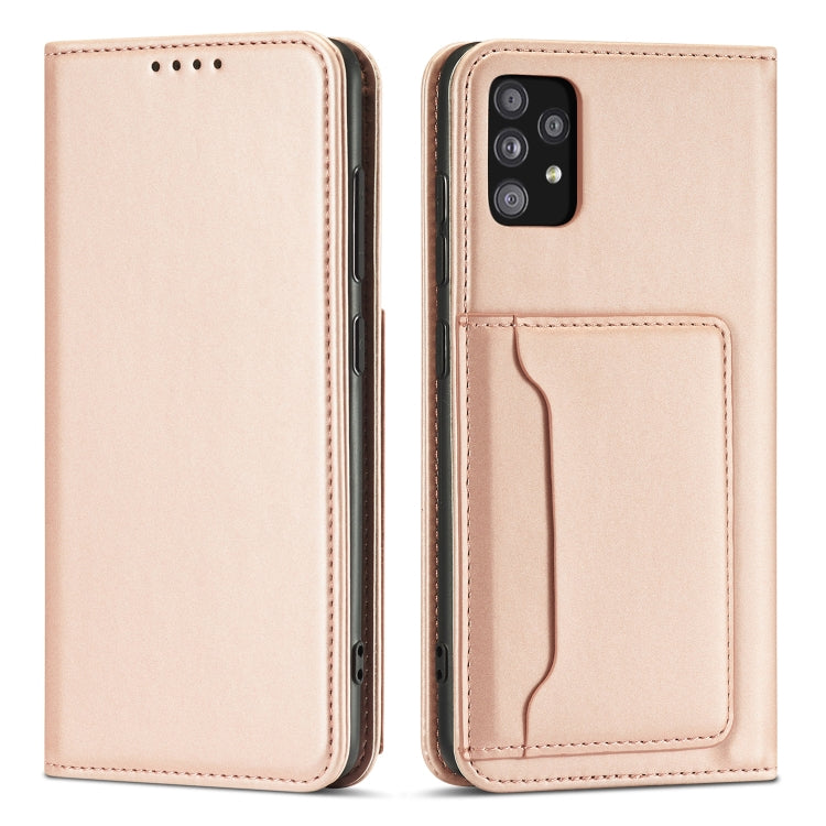 For Samsung Galaxy A32 5G Strong Magnetism Liquid Feel Horizontal Flip Leather Case with Holder & Card Slots & Wallet