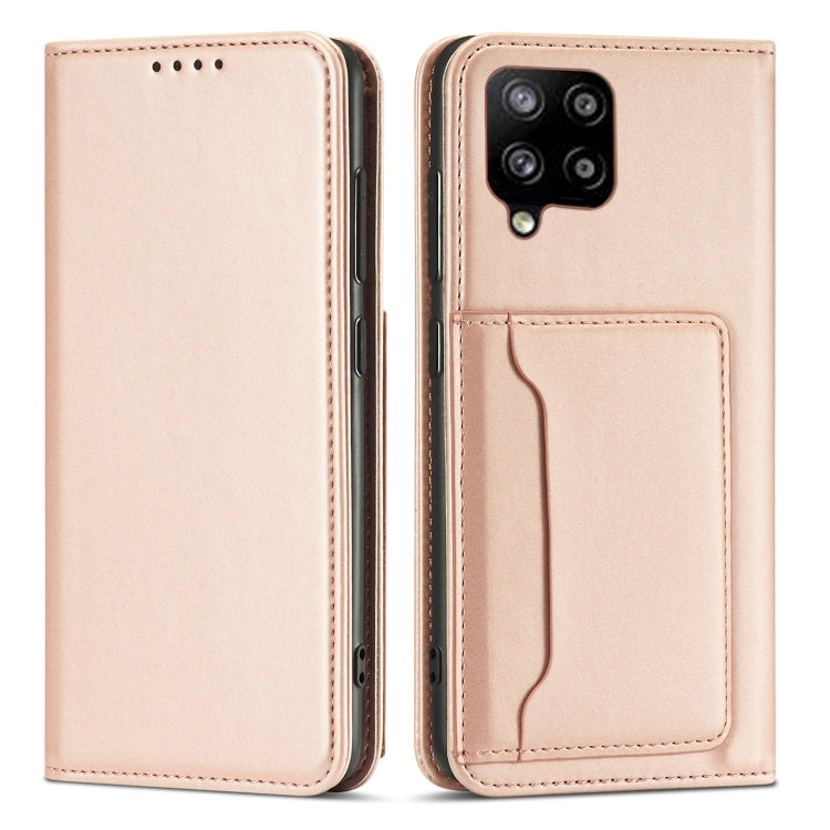 For Samsung Galaxy A12 5G Strong Magnetism Liquid Feel Horizontal Flip Leather Case with Holder & Card Slots & Wallet