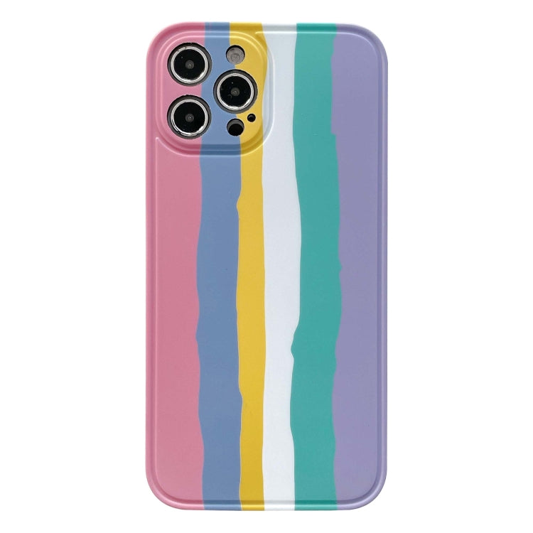 For iPhone 12 mini Rainbow IMD Shockproof TPU Protective Case