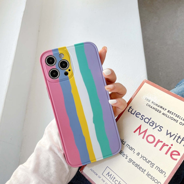 For iPhone 12 mini Rainbow IMD Shockproof TPU Protective Case