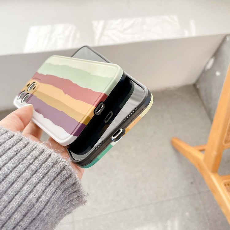For iPhone 12 mini Rainbow IMD Shockproof TPU Protective Case