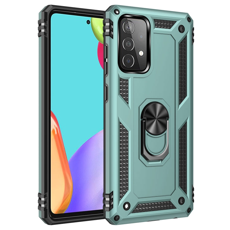 For Samsung Galaxy A52 5G / 4G Shockproof TPU + PC Protective Case with 360 Degree Rotating Holder