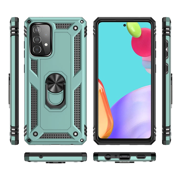 For Samsung Galaxy A52 5G / 4G Shockproof TPU + PC Protective Case with 360 Degree Rotating Holder