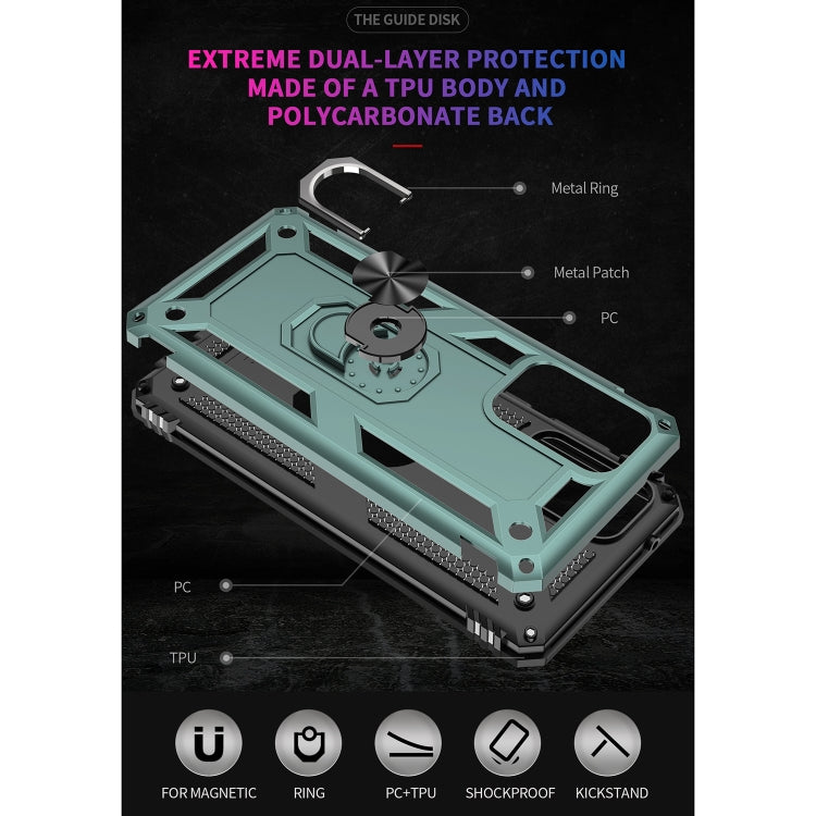 For Samsung Galaxy A52 5G / 4G Shockproof TPU + PC Protective Case with 360 Degree Rotating Holder