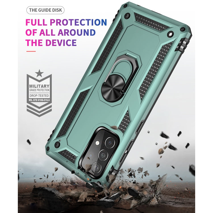 For Samsung Galaxy A52 5G / 4G Shockproof TPU + PC Protective Case with 360 Degree Rotating Holder