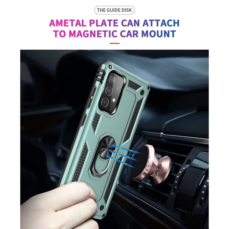 For Samsung Galaxy A52 5G / 4G Shockproof TPU + PC Protective Case with 360 Degree Rotating Holder