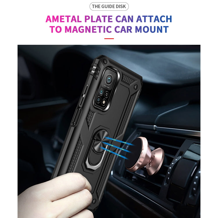 For Xiaomi Mi 10T Pro 5G Shockproof TPU + PC Protective Case with 360 Degree Rotating Holder