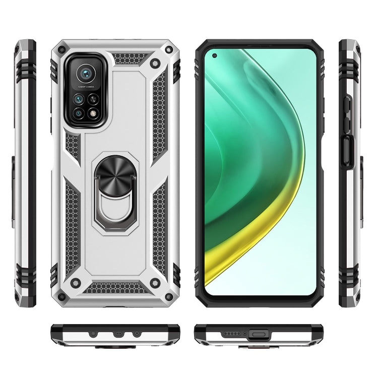 For Xiaomi Mi 10T Pro 5G Shockproof TPU + PC Protective Case with 360 Degree Rotating Holder