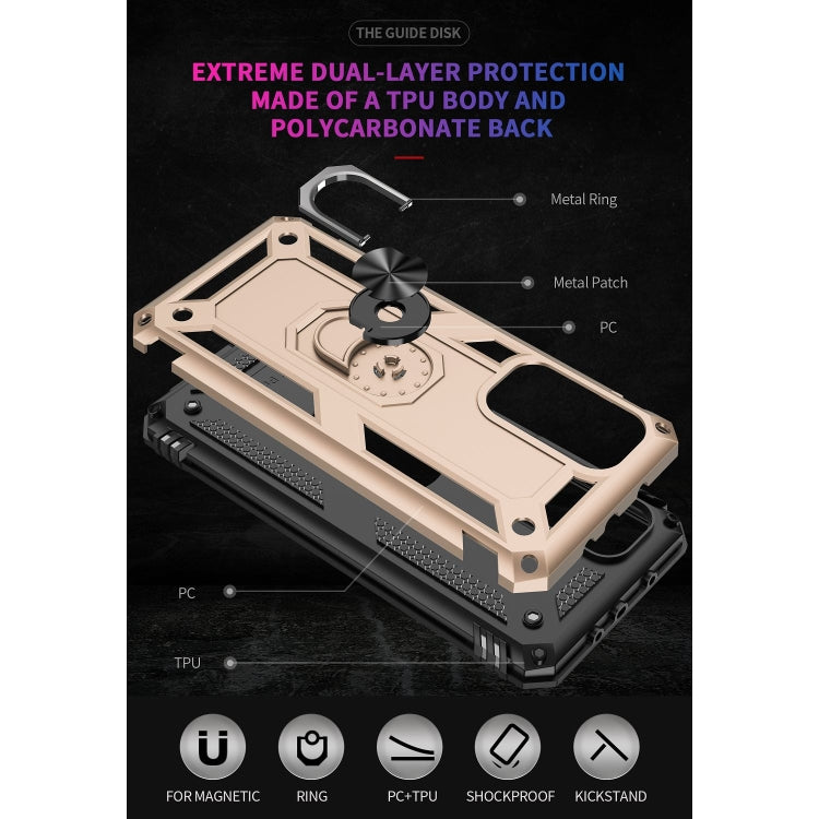 For Xiaomi Mi 10T Pro 5G Shockproof TPU + PC Protective Case with 360 Degree Rotating Holder