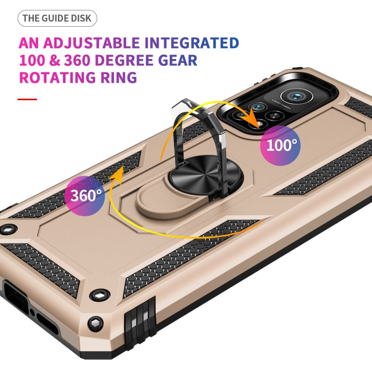 For Xiaomi Mi 10T Pro 5G Shockproof TPU + PC Protective Case with 360 Degree Rotating Holder