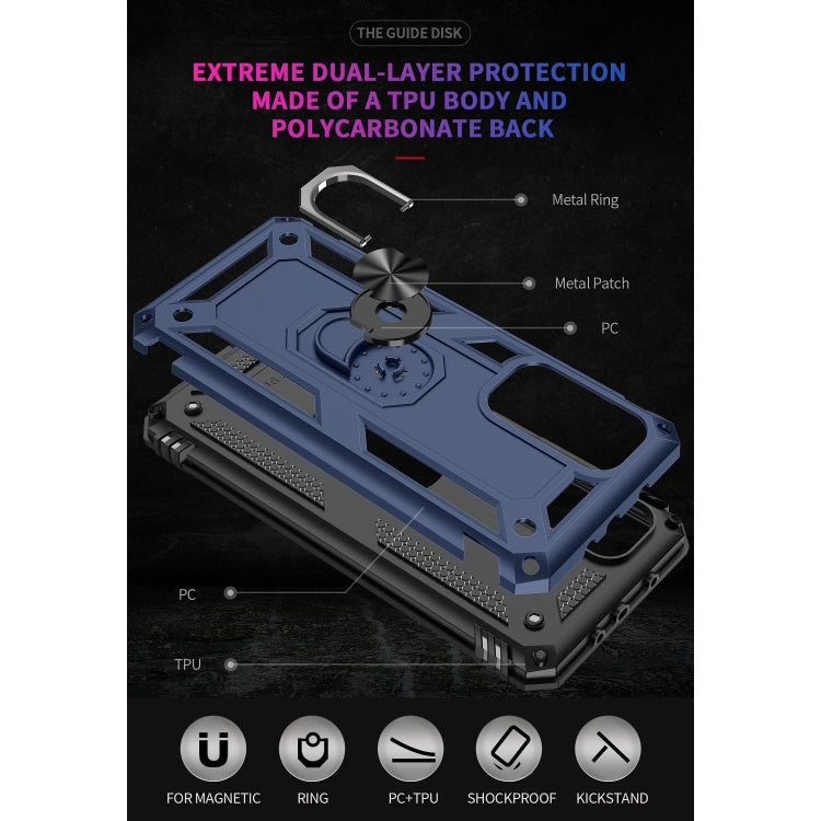 For Xiaomi Mi 10T Pro 5G Shockproof TPU + PC Protective Case with 360 Degree Rotating Holder