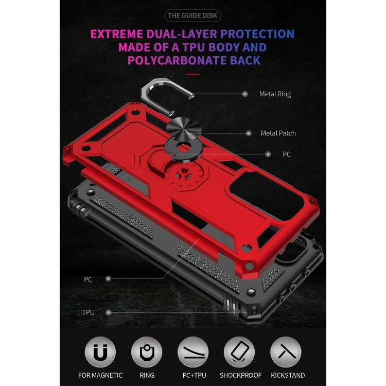 For Xiaomi Mi 10T Pro 5G Shockproof TPU + PC Protective Case with 360 Degree Rotating Holder