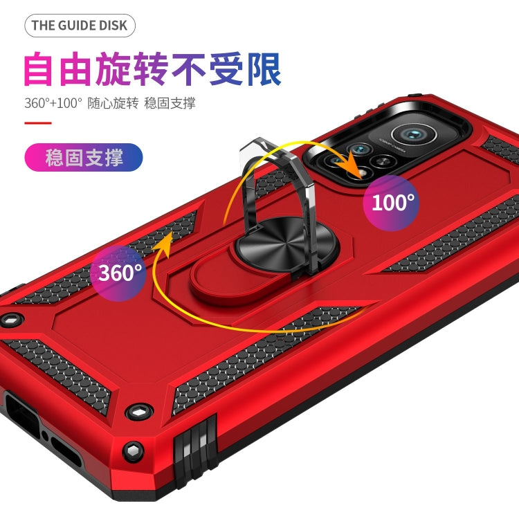 For Xiaomi Mi 10T Pro 5G Shockproof TPU + PC Protective Case with 360 Degree Rotating Holder