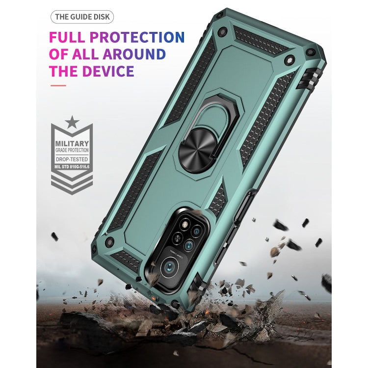 For Xiaomi Mi 10T Pro 5G Shockproof TPU + PC Protective Case with 360 Degree Rotating Holder