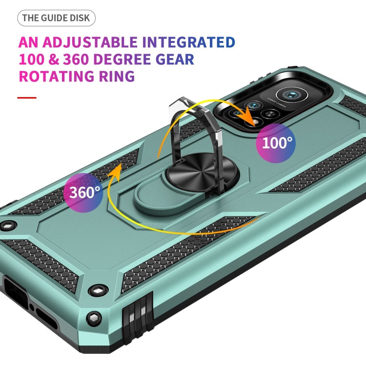 For Xiaomi Mi 10T Pro 5G Shockproof TPU + PC Protective Case with 360 Degree Rotating Holder