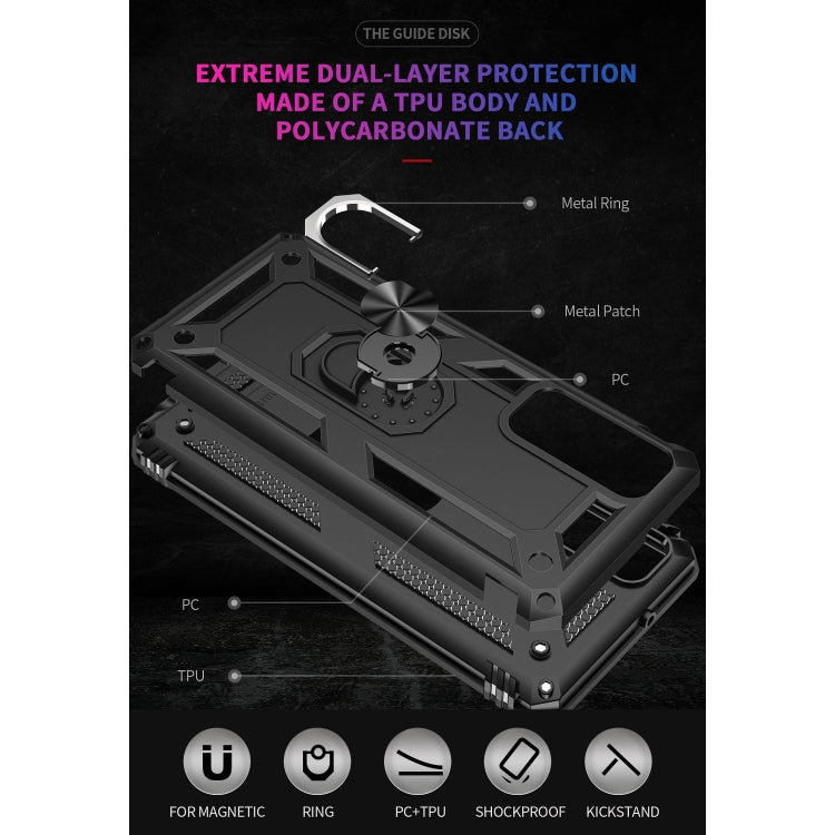 For Huawei P Smart 2021 Shockproof TPU + PC Protective Case with 360 Degree Rotating Holder