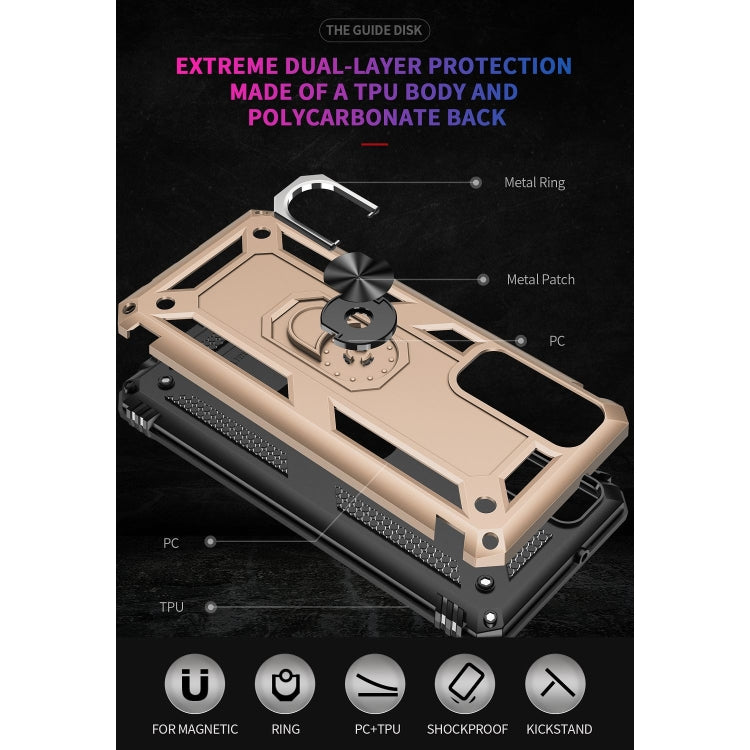 For Huawei P Smart 2021 Shockproof TPU + PC Protective Case with 360 Degree Rotating Holder