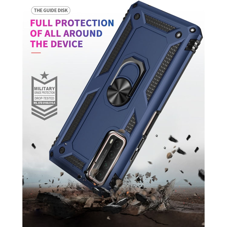 For Huawei P Smart 2021 Shockproof TPU + PC Protective Case with 360 Degree Rotating Holder