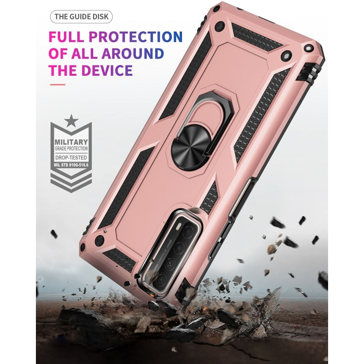 For Huawei P Smart 2021 Shockproof TPU + PC Protective Case with 360 Degree Rotating Holder