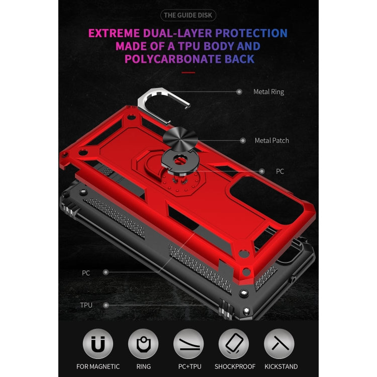 For Huawei P Smart 2021 Shockproof TPU + PC Protective Case with 360 Degree Rotating Holder