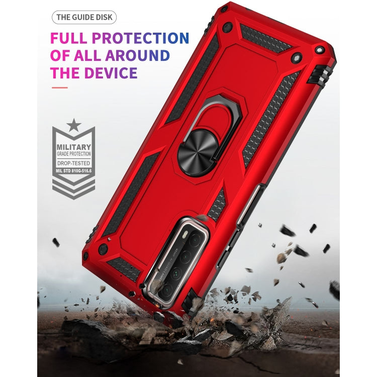 For Huawei P Smart 2021 Shockproof TPU + PC Protective Case with 360 Degree Rotating Holder