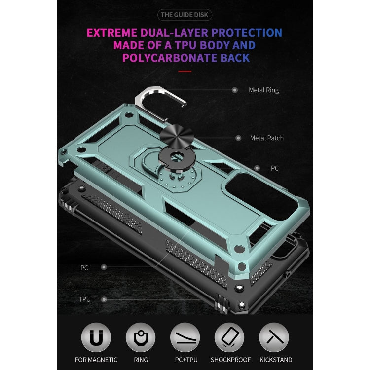 For Huawei P Smart 2021 Shockproof TPU + PC Protective Case with 360 Degree Rotating Holder