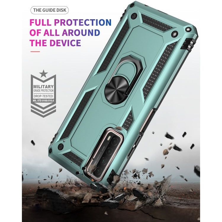 For Huawei P Smart 2021 Shockproof TPU + PC Protective Case with 360 Degree Rotating Holder