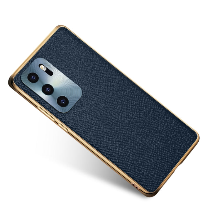 Cowhide Palm Print Shockproof Precise Hole Protective Case For Huawei P40