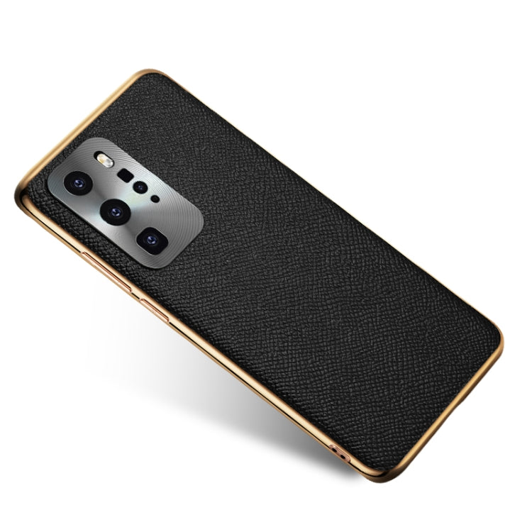 Cowhide Palm Print Shockproof Precise Hole Protective Case For Huawei P40 Pro