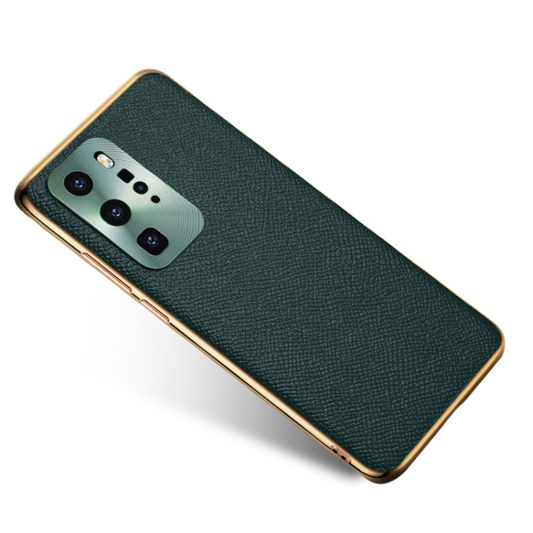 Cowhide Palm Print Shockproof Precise Hole Protective Case For Huawei P40 Pro