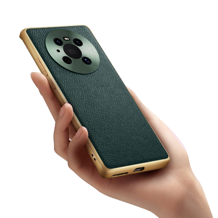 Cowhide Palm Print Shockproof Precise Hole Protective Case For Huawei Mate 30 Pro