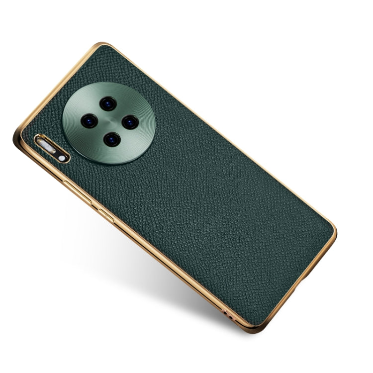 Cowhide Palm Print Shockproof Precise Hole Protective Case For Huawei Mate 30 Pro